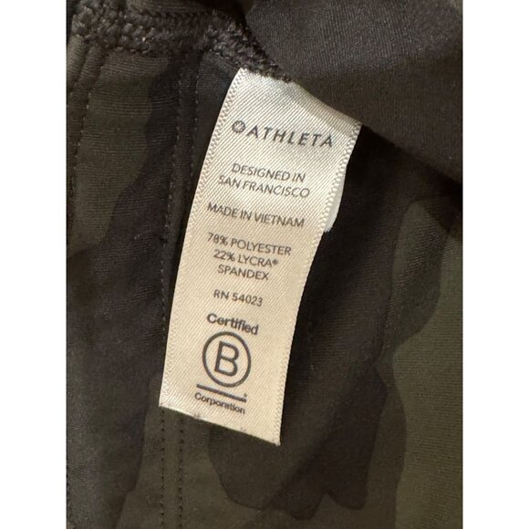 Athleta Camo Contender 7/8 Tight Leggings Medium Green Camo - Picture 8 of 9